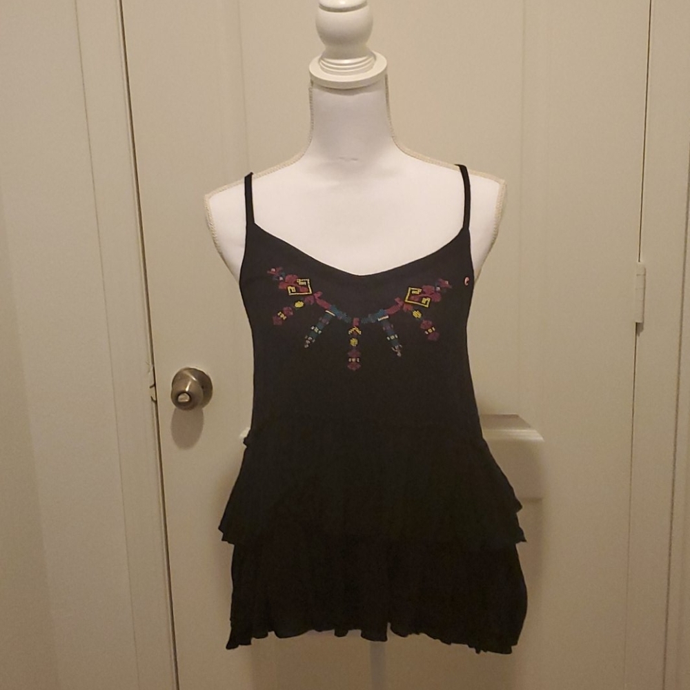 Black spaghetti strap top